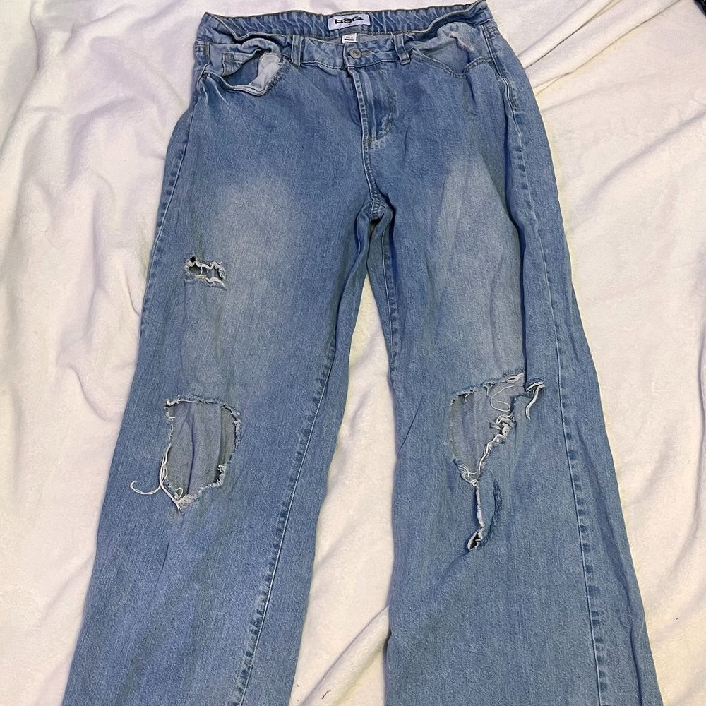 High- Rise Flare Jeans